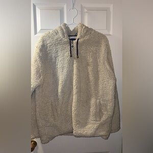 The Bradford Exchange Cream Sherpa Jacket with Puppy Embroidery
